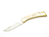 Vtg Olsen OK 152 Proto Seki Japan Seizo Imai Brass & Bone Lockback 4.25" Knife
