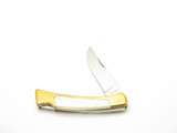 Vintage Olsen OK 152 Seki Japan Seizo Imai Brass & Bone 4.25" Lockback Knife