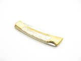 Vintage Olsen OK 152 Seki Japan Seizo Imai Brass & Bone 4.25" Lockback Knife