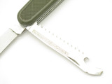 German Soldier Folding Saw Green Army Surplus Multi Tool Pocket Knife
