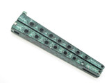 Vintage Seki Japan Knife Making Kit Valor Green Butterfly Balisong Folding Knife
