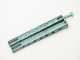 Vintage Seki Japan Knife Making Kit Valor Green Butterfly Balisong Folding Knife