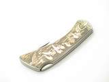 Vintage '70s Valor Seki Japan Seizo Imai 2.5" Bird Scene Lockback Pocket Knife