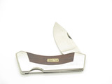 Vintage 70s Valor Seki Japan Seizo Imai Metal & Wood Lockback 3.75" Pocket Knife