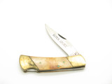Vintage 70s Valor Seki Japan Seizo Imai Bone Lockback 3.5" Pocket Folding Knife