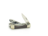 Vtg '80s Parker Seki Japan Tie Bar Clip Wood Miniature Folding Pocket Knife