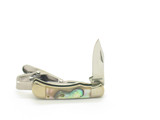 Vtg '80s Parker Seki Japan Tie Bar Clip Abalone Miniature Folding Pocket Knife