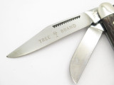 Vtg 1970s Boker USA Tree Brand 8573 3 Blade Stockman Folding Pocket Knife