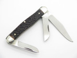 Vtg 1970s Boker USA Tree Brand 8573 3 Blade Stockman Folding Pocket Knife