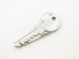Vintage '80s LuckySon Key Shape Seki Japan Silver Folding Novelty Pocket Knife