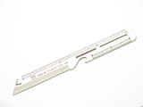 Vintage 1970s Seki Japan Stainless Ruler Multi Tool Letter Opener in Box