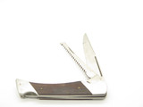Vtg 1960s Rostfrei Traveller Seki Japan 5.25" Wood Folding Hunter Lockback Knife