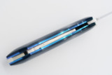Left* Rainy Vallotton Nate Clark Custom Folder Folding Pocket Knife Blu Titanium