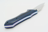 Left* Rainy Vallotton Nate Clark Custom Folder Folding Pocket Knife Blu Titanium