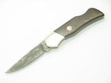 Vintage Boker Damast Germany Damascus 3" Lockback Folding Pocket Knife