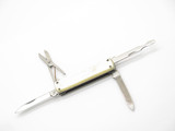 Vintage 1970s Seki Japan 2.5" Stainless 4 Blade Folding Multi Tool Pocket Knife