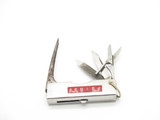 Vintage 1970s Seki Japan 2.25" Tweezers Stainless Steel Folding Multi Tool Knife