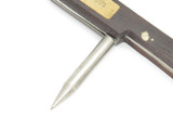 Vintage 1960s Seki Japan Large 4.87" Wood Stainless Steel Folding Fishing Knife