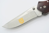 Vtg Timberline 11295 "De Oppresso Liber" Green Beret Worden Large Folding Knife