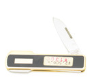 Vtg Kai 1980s Seki Japan 2.75" Black/Brown Gentleman Folding Pocket Knife