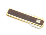 Vtg Kai 1980s Seki Japan 2.75" Black/Brown Gentleman Folding Pocket Knife