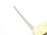 Vintage 1970s Seki Japan 2.87" Gold Handle Prototype Pocket Pipe Tool Knife