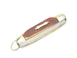 Vintage 1950s Seki Japan 3.75" Multi Tool Bone Handle Folding Pocket Camp Knife