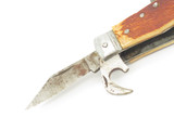 Vintage 1950s Seki Japan 2.37" Bone Handle Multi Tool Folding Pocket Camp Knife