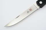 Vtg Al Mar Airweight Fisherman Seki Japan ATS-34 Black Folding Lockback Knife
