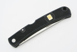 Vtg Al Mar Airweight Fisherman Seki Japan ATS-34 Black Folding Lockback Knife