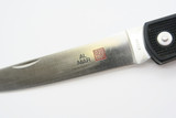 Vtg Al Mar Airweight Fisherman Seki Japan ATS-34 Black Folding Lockback Knife