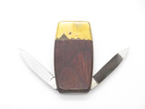 Vtg 1980s Explorer Seki Japan Lobster Brass Money Clip Folding Pocket Knife
