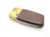 Vtg 1980s Explorer Seki Japan Lobster Brass Money Clip Folding Pocket Knife