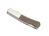 Vintage Barlow 1970s Seki Japan 3" Wood Handle Stainless Lockback Pocket Knife