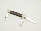 Vintage 1970s Seki Japan 3.87" Wood Handle Stainless Steel Pocket Folding Knife