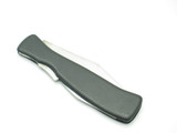Vintage 1960s Seki Japan 4.5" Leather Stainless Lockback Folding Pocket Knife