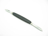 Vtg 1970s Explorer K-414 Seki Japan 3.25" Stainless Black Folding Pocket Knife