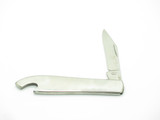Vintage 1970s Bottle Opener Seki Japan 3.25" Stainless Folding Pocket Knife