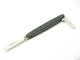Vtg 1970s Explorer Seki Japan 3.25" Stainless Black Handle Folding Pocket Knife