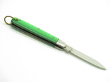 Vintage 1960s Swan Seki Japan 3" Stainless Green Handle Folding Pocket Knife