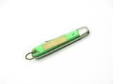 Vintage 1960s Swan Seki Japan 3" Stainless Green Handle Folding Pocket Knife