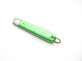 Vintage 1960s Swan Seki Japan 3" Stainless Green Handle Folding Pocket Knife