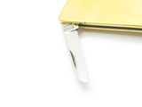 Vintage 1970s Barlow Seki Japan 2.12" Gold Tone Folding Money Clip Pocket Knife
