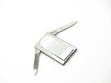 Vintage 1970s Explorer Seki Japan 2" Stainless Folding Money Clip Pocket Knife