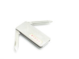 Vtg 1970s S.A.B. Seki Japan 2.12" Stainless Folding Money Clip Pocket Knife