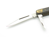 Vintage 1970s Explorer Seki Japan Small 2.75" Wood Brass Pocket Folding Knife
