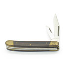Vintage 1970s Explorer Seki Japan Small 2.75" Wood Brass Pocket Folding Knife