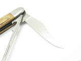 Vintage 1960s Prototype Seki Japan 5" Jigged Bone Folding Fishing Pocket Knife