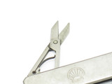 Vintage 1970s Shell Seki Japan 2.37" Stainless Steel Folding Pocket Knife