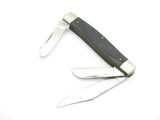 Vintage Coast Port. USA 4" Black Handle Stockman Folding Pocket Knife